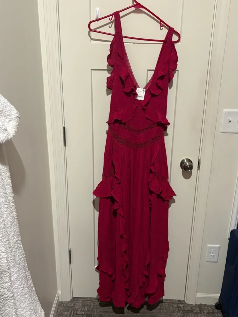 Free People Marsai Maxi Dress Small Color: Summer Cherries NWT - Picture 3 of 6